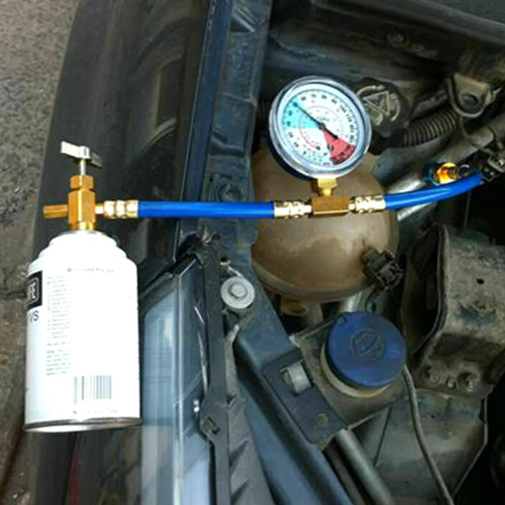 

Refrigerants Recharge Reliable Hose Gauge Pressure Resistance Universal Air Conditioning Adjustable Car A/C Durable Measuring