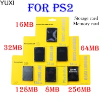 yuxi for ps2 8mb64mb128mb256mb memory card memory expansion cards suitable for ps2 black memory card wholesale