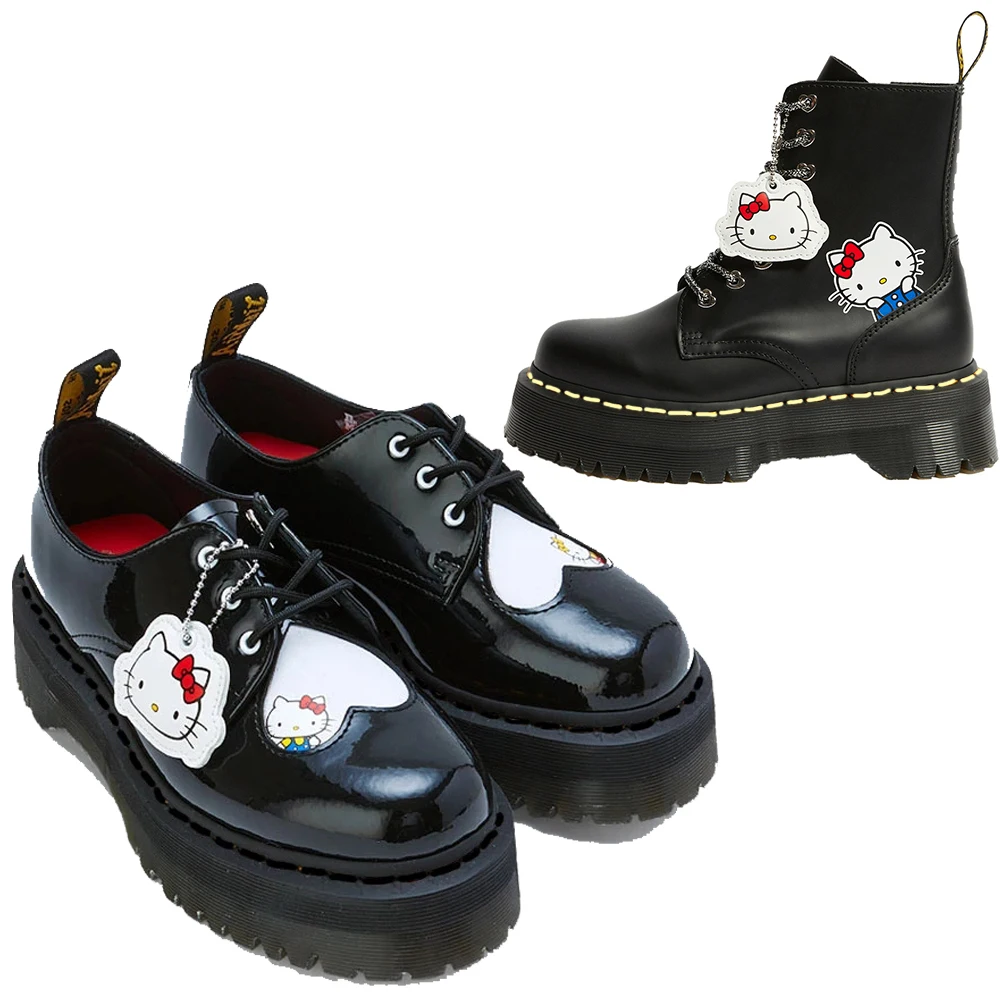 Лоферы женские из натуральной кожи ботильоны без шнуровки с мультяшным рисунком