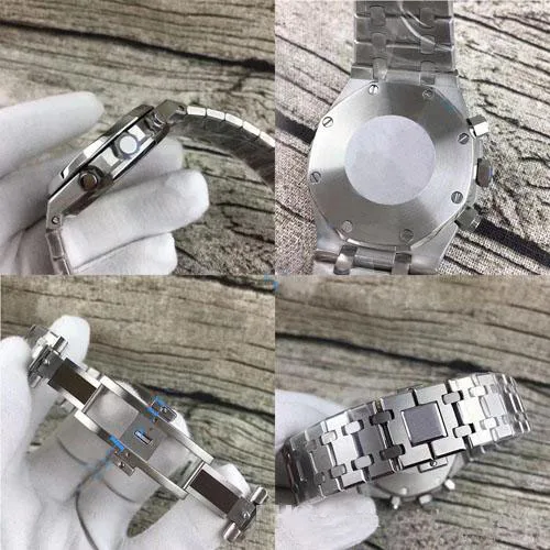 

Mens Watch Waterproof Royal VK Quartz Chronograph Watches Stainless Steel Sapphire Glass Male Fashion Business 42mm Wristwatch