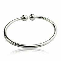 delicate thin charm open cuff bangles stainless steel elegant men women quality bracelets gift