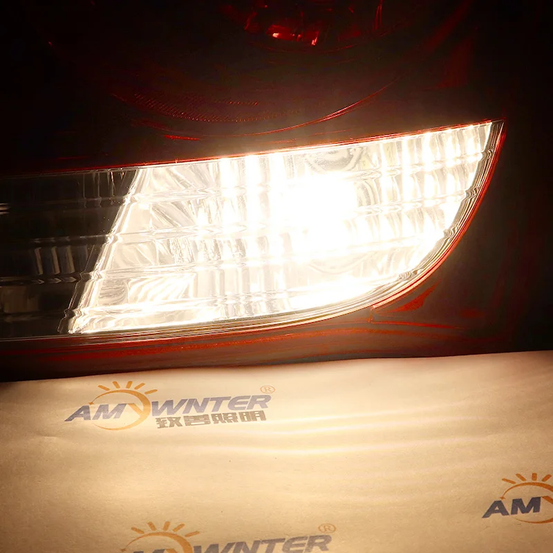 1156 led P21W двойной светильник 6v P21/5 w Bay15d 36v 48v светодиодный автомобильный сигнальный светильник головной светильник автомобильный светильник s 3w стояночный тормоз - Испускаемый цвет: Warm White