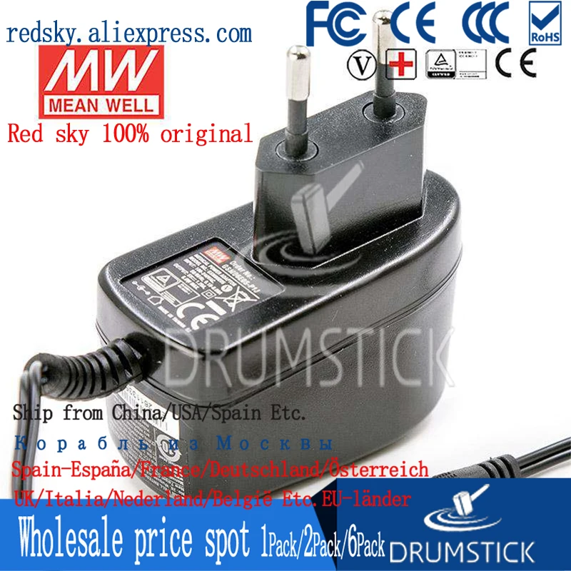 Meanwell GSM06E12-P1J 12 В 0.5A meanwell GSM06E 6 Вт Medical Высокая надежность медицинский адаптер |