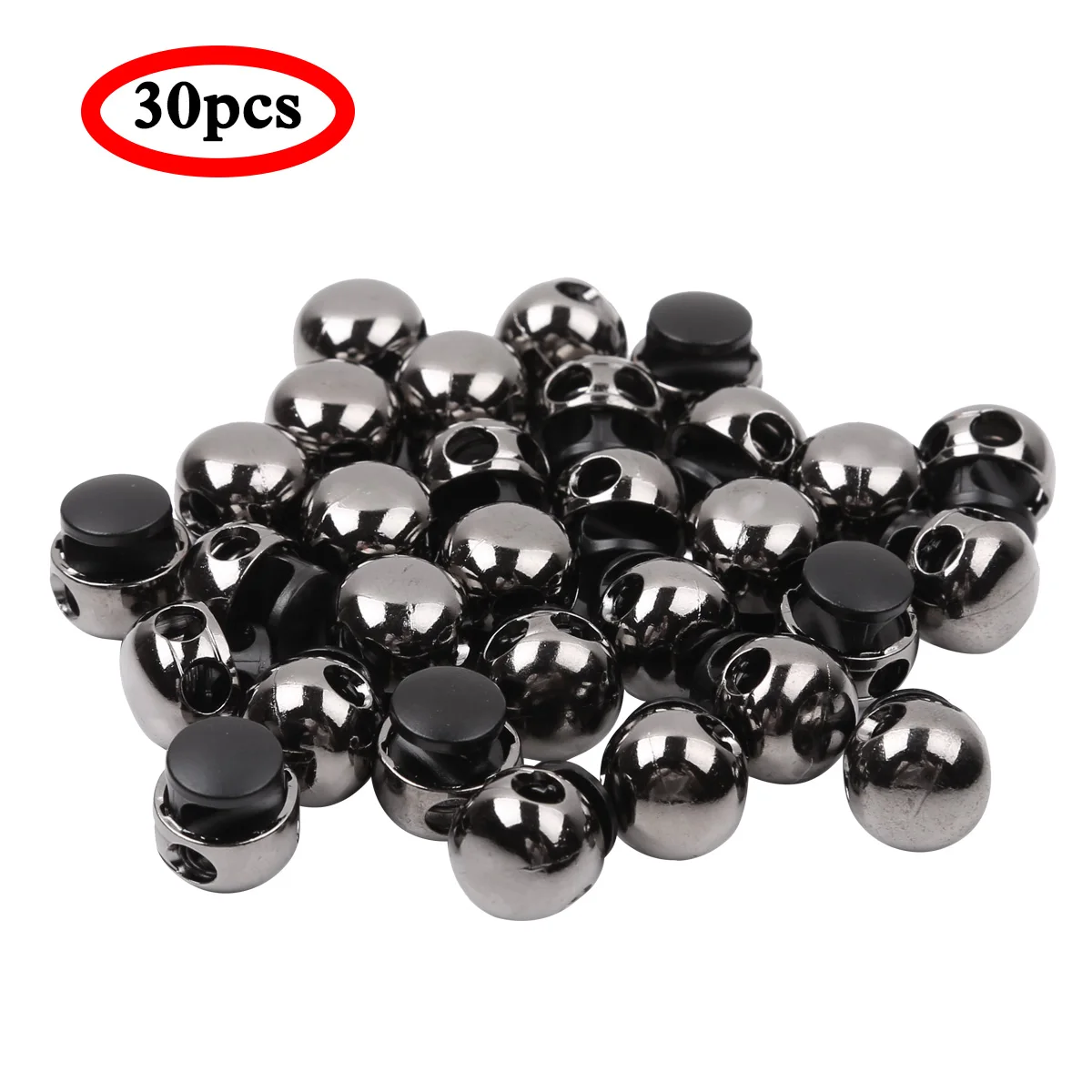 30 металлических застежек для шнурков двойное отверстие пружинная веревка шнурок