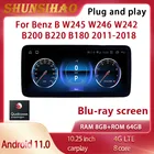 Автомобильная магнитола ShunSihao с Qualcomm android все в одном для Benz B B200 B220 B180 W245 W246 W242 10,25-2011 Blu-Ray navi carplay