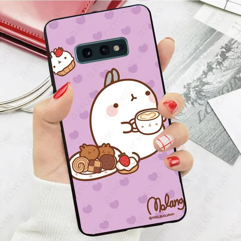 Kawaii коробка картофель кроликов Molang мягкий чехол для телефона с изображением