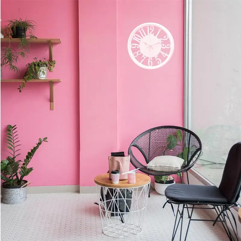 Ретро европейские металлические настенные часы Изысканные стеклянные