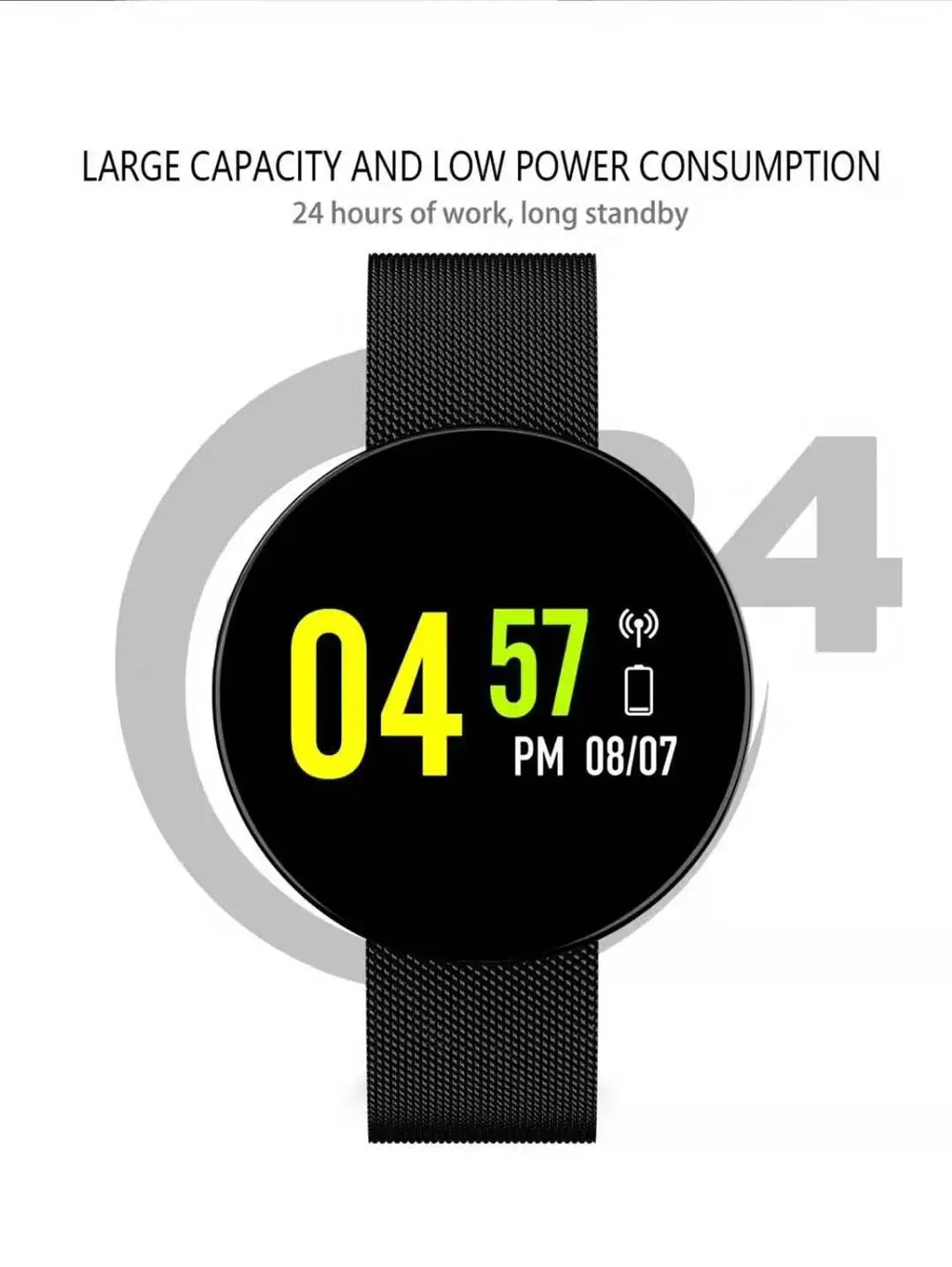 

Смарт-часы Z8 с цветным экраном IP67, Bluetooth, шагомером, пульсометром и пропуском