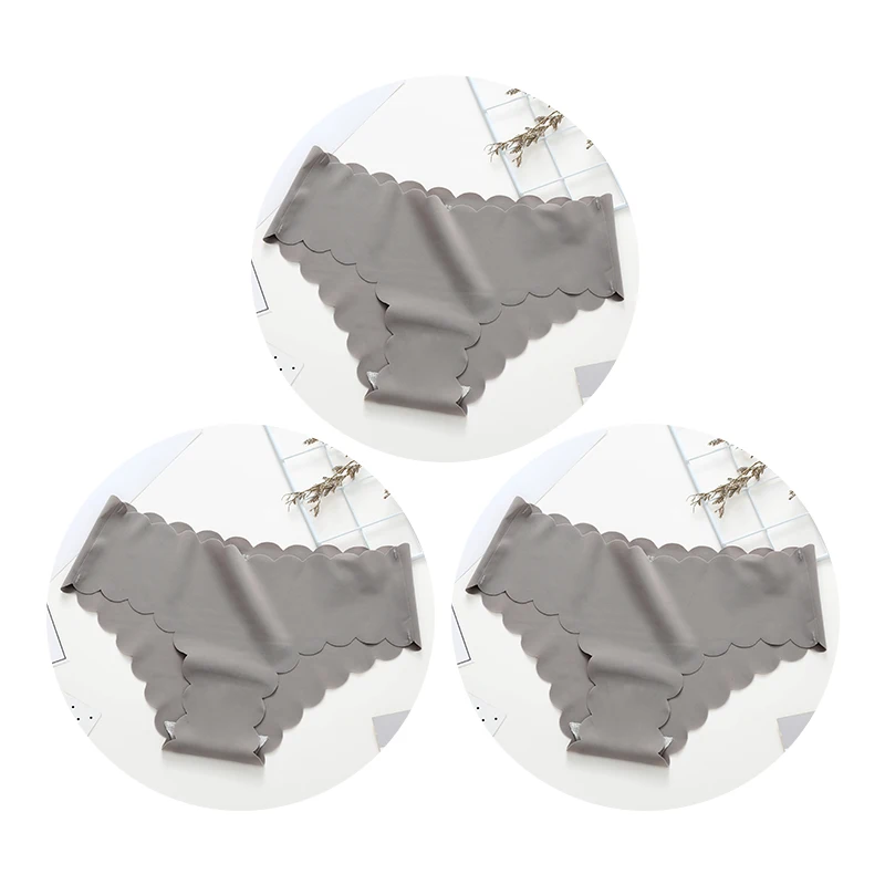 3PCS Gray 3 шт. бесшовные трусики для женщин, сексуальное дамское нижнее белье, женские трусики, модные удобные женские трусики с низкой талией - Цвет: 3PCS Gray