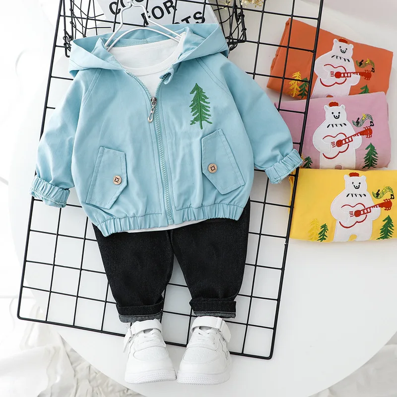 Весна Осень 2020 детская одежда милая рубашка с капюшоном и длинными рукавами для