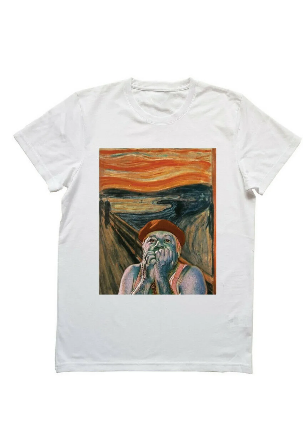 Футболка Fantozzi пол Виллидж крик арт футболка уличная одежда Повседневная для