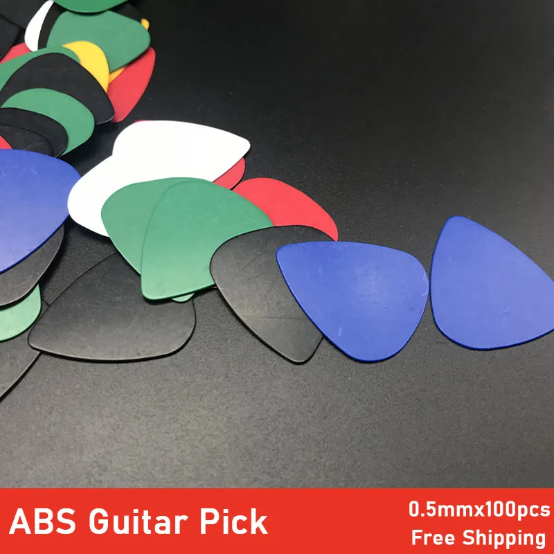 100pcs herz form abs gitarre pick 05mm akustische elektrische bass gutiar pick plektrum guitarra musical instrument free global shipping