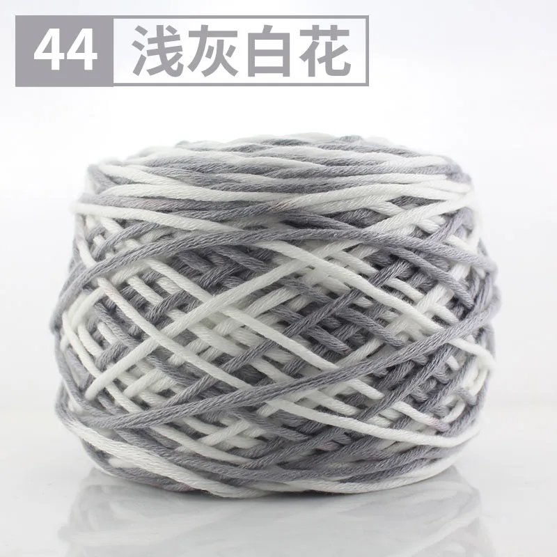 44 light grey mix 400 г/лот натуральная Мериносовая Шерсть Толстые пряжи войлочная шерсть-ровинг мягкая пряжа для прядения ручного вязания пряжа зима теплая свободная игла - Цвет: 44 light grey mix