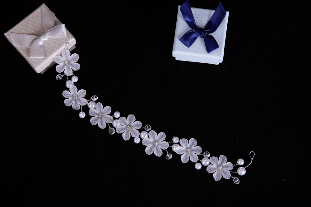 Hot Korean Handicraft Beads Wedding Tiara Superior quality Bride headbands wreath Bridesmaid Hair Headdress Accessories | Украшения и