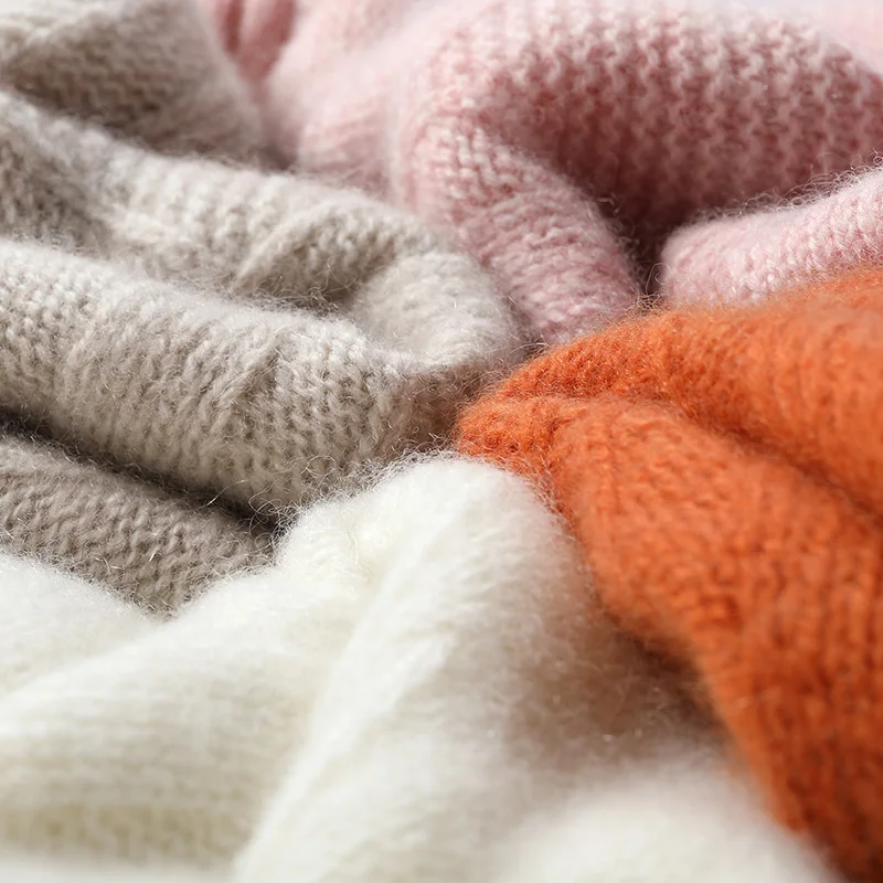 

Women's cashmere sweater and pullover, long sleeved round neck sweater, thick and warm, cashmere, big discount, winter / autumn