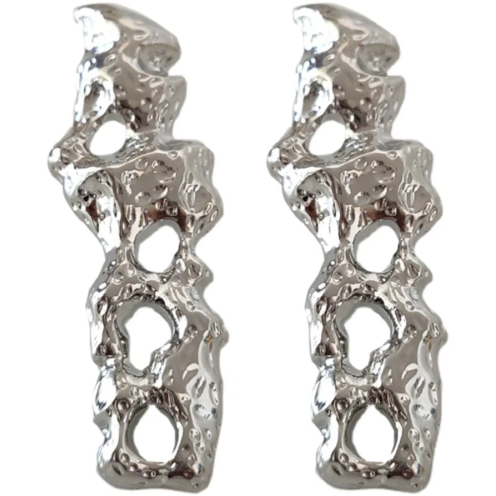 

In 2021 New hyperbole Euramerican Earrings Style Personality Irregular Shape Stud Earrings Women Fine Jewelry Gift