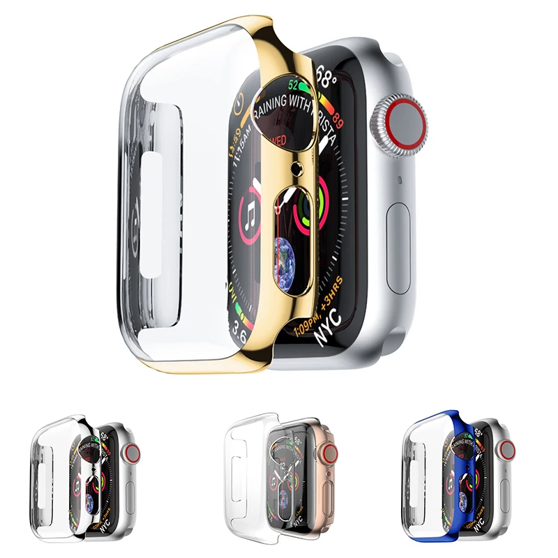 Защитный чехол для Apple Watch 5 4 3 iwatch ремешок 42 мм 38 44 40 бампер защита экрана покрытие