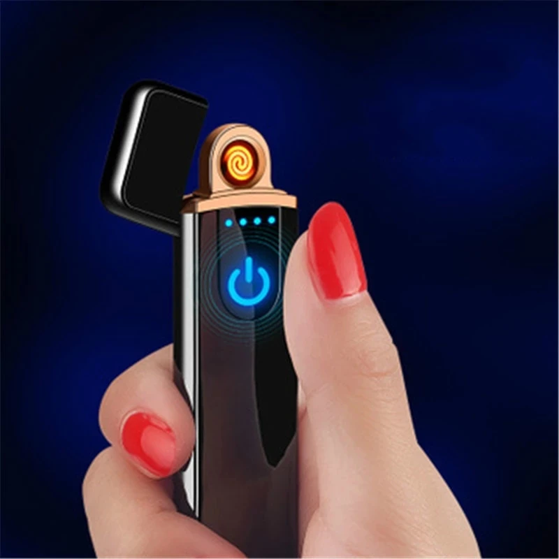 Мини USB Зажигалка сенсорная Индукционная креативная Мужская перезаряжаемая