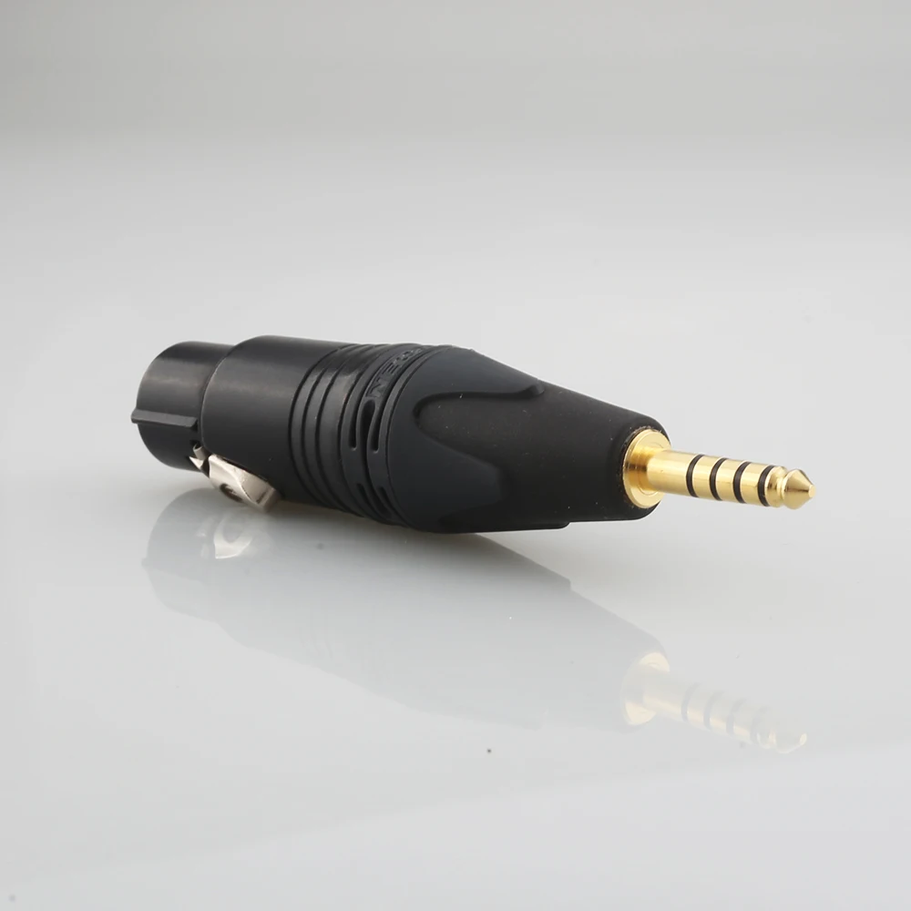 High Quality NEUTRIK 4 Pin XLR Female to 4.4mm Balanced Male Gold-Plated Adapter Male female Plug