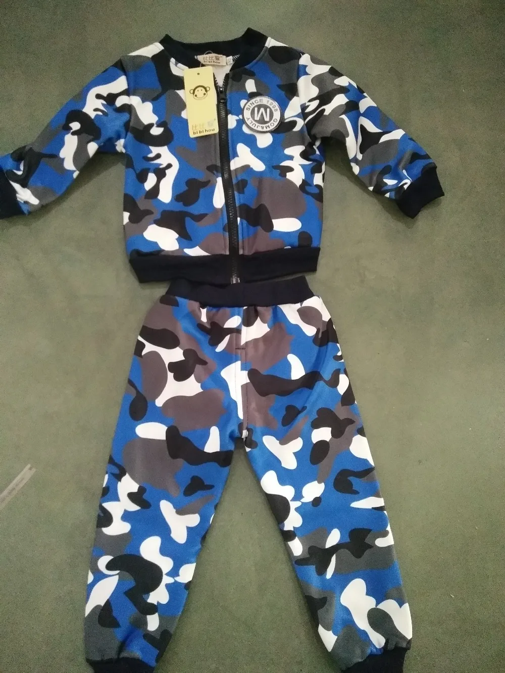 Детский зимний шерстяной костюм свитер с принтом повседневный комплект для