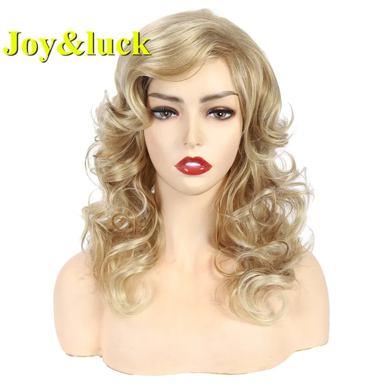 Парик блонд Joy & luck для женщин синтетические волосы с длинным кутикулом эффектом