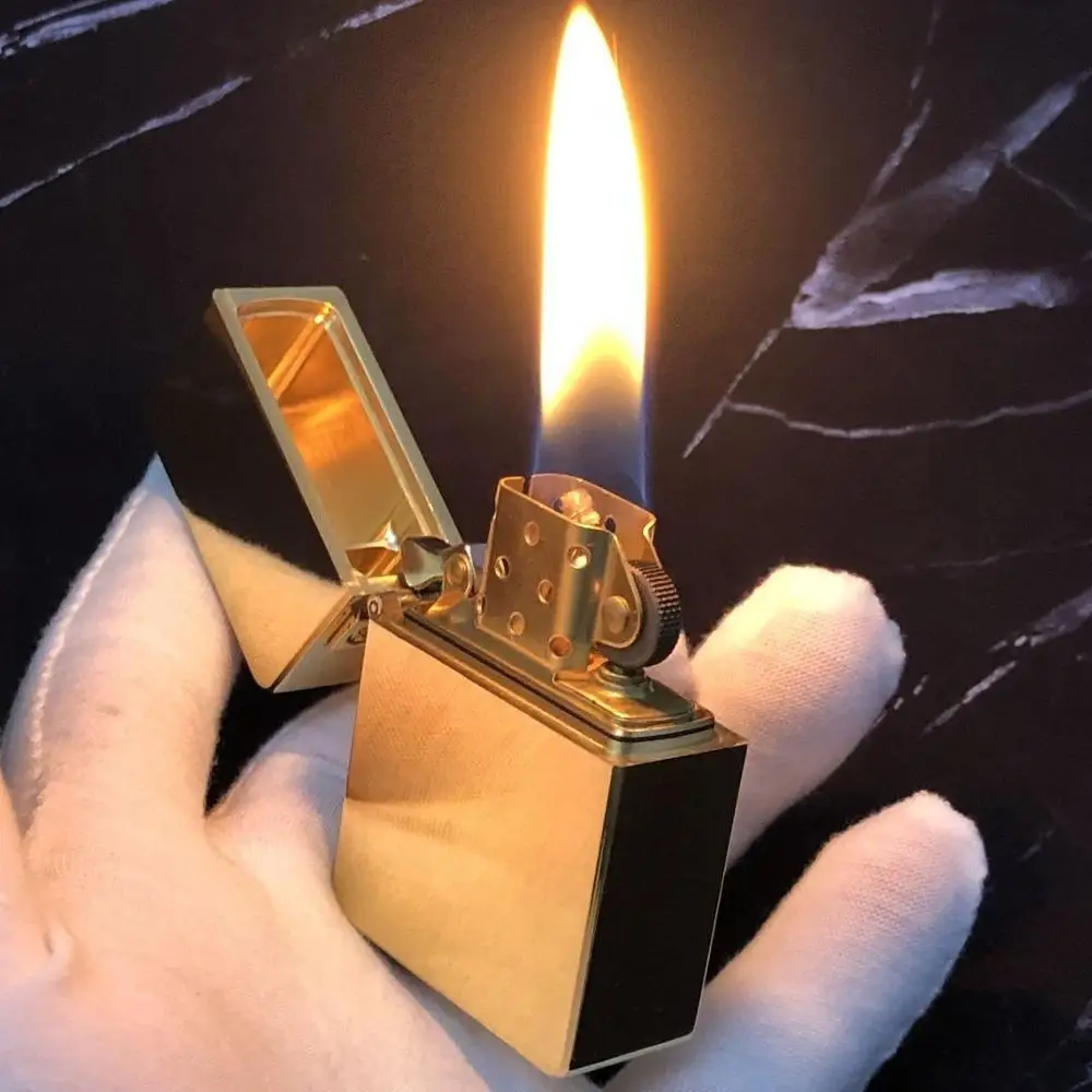 

ZORRO Brass Kerosene Windproof Lighter Heavy Armor Sealing Ring Waterproof Cigarette Lighter Cigarette Accessories Gift