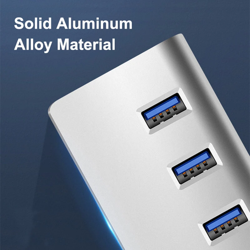 

High Speed 4 Port USB 3.0 C HUB Multi USB 3.1 OTG Splitter Adapter For Macbook Pro Air Laptop Desktop Computer PC Accessories