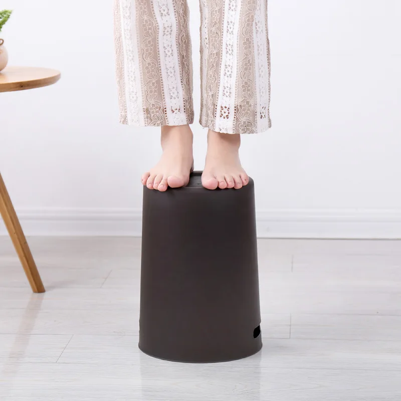 

Creative Matte Plastic Waste Bin 8L/12L Dust Bin Storage Bucket Waste Basket Home Office Kitchen Garbage Trash Can Without Lid