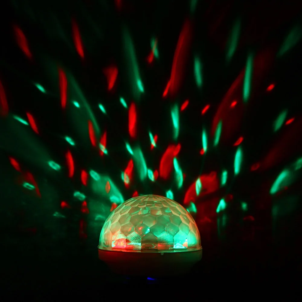 ET 2 шт. RGB мини USB LED вечерние светильники для микрофона Динамик Мини-USB диско шар