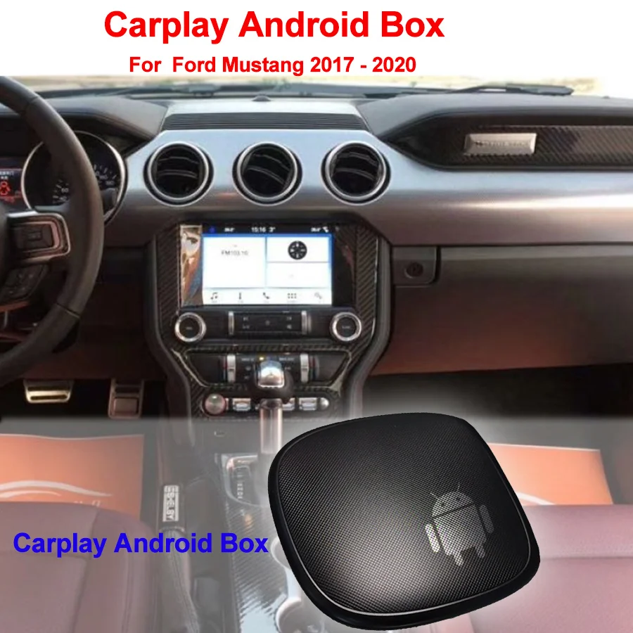 

64GB ROM Car Multimedia Video Player Android Carplay Box AI VOICE Assistant For Ford Mustang 2017- 2020 Bluetooth 5.0 Head Unit