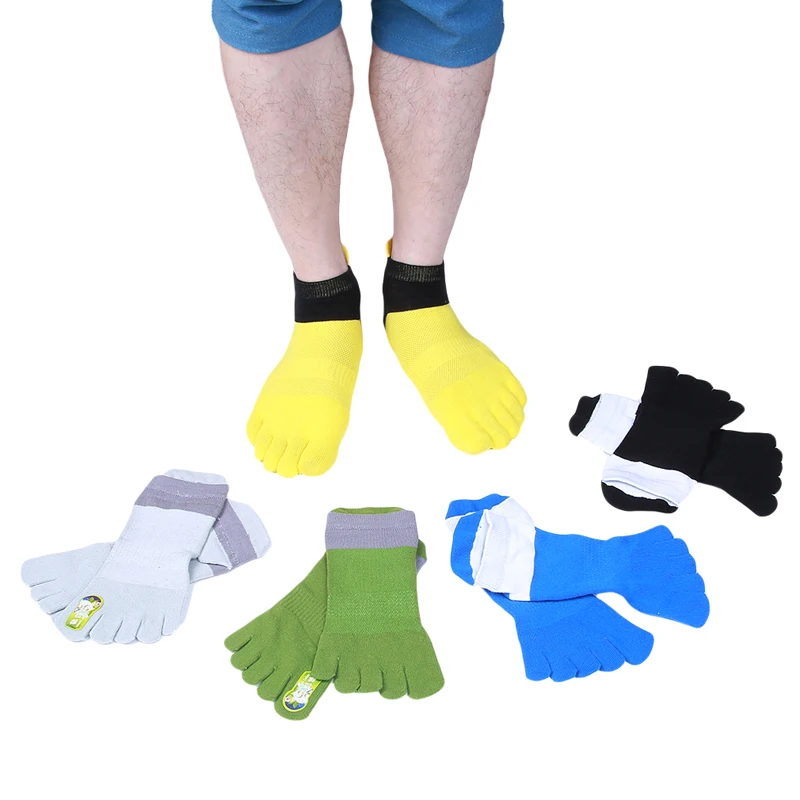 Новые мужские носки с пятью пальцами летние сетчатые дышащие хлопковые Calcetines