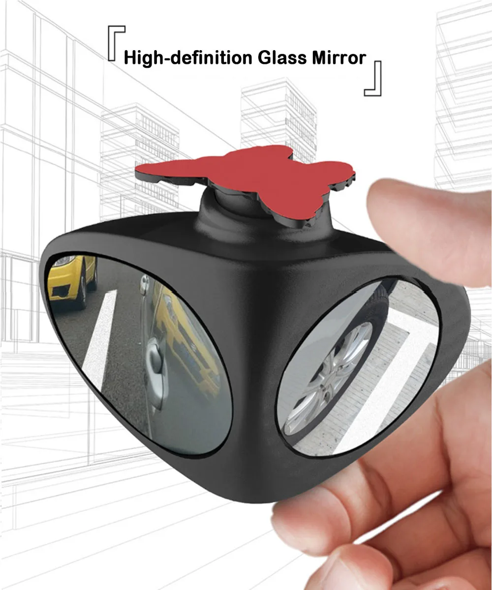 

Automobile rearview mirror auxiliary mirror rotatable vehicle auxiliary mirror visual field blind spot rearview mirror mirror