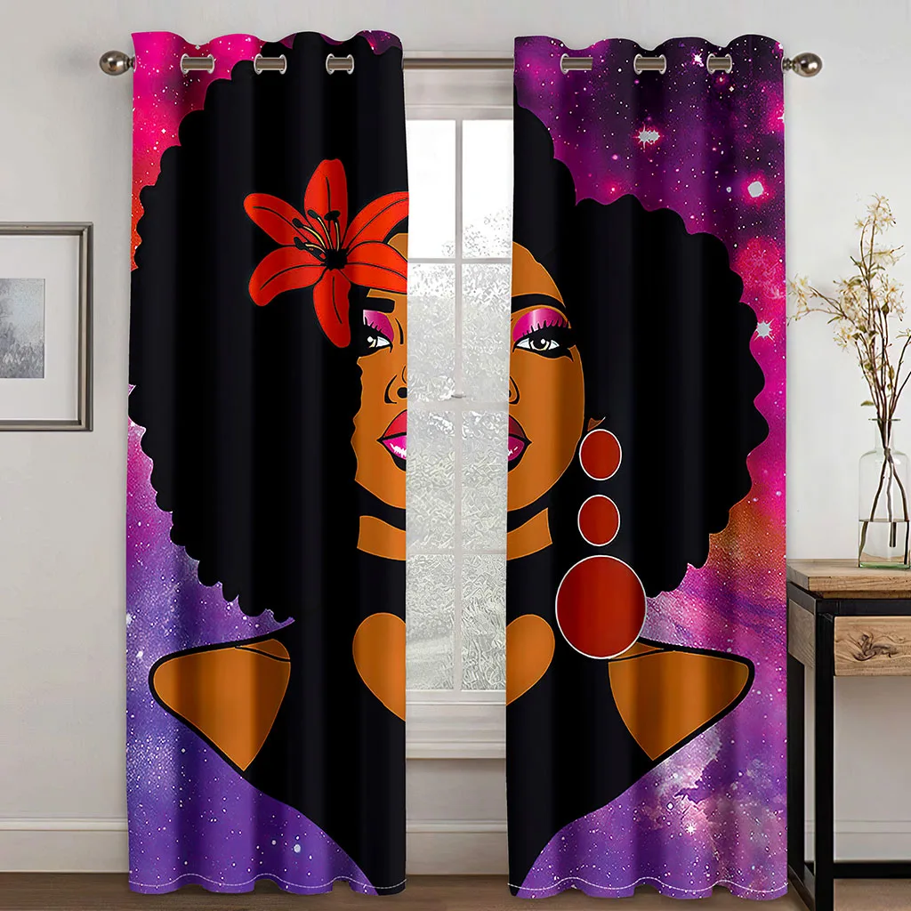 

High quality custom 3d curtain fabric personality beauty curtains 3D Blackout Window Curtains For Living Room