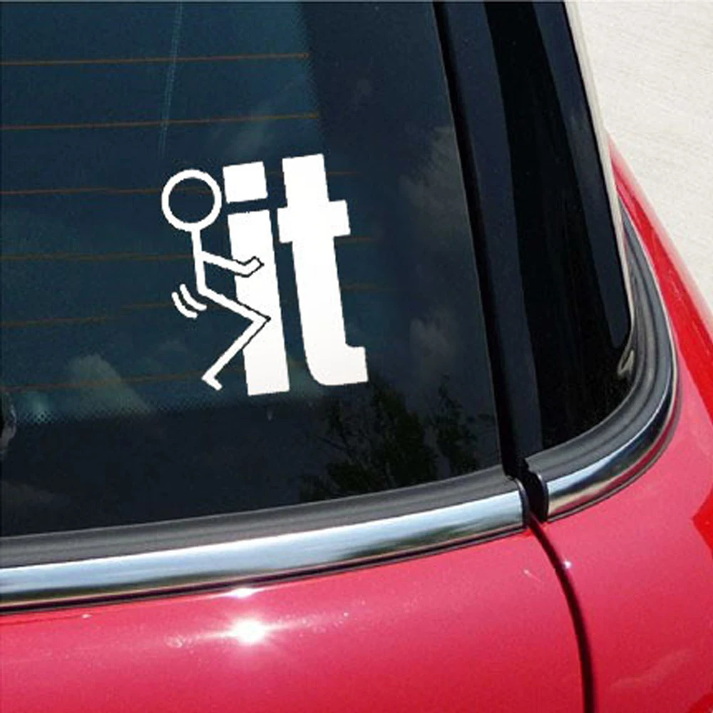 

1Pc Fuck-It Funny Die Cut Vinyl Decals Stickers Cars Auto Vehicle Truck Window UTV ATV Durable Exterior Accessories Universal