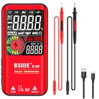 B-SIDE S10  S11 цифровой Смарт мультиметр Цвет ЖК-дисплей Дисплей 9999 цифровой Напряжение конденсатор с алюминиевой крышкой Ом диод бесконтактная проверка напряжения переменного Гц тестер Цифровой мультиметр