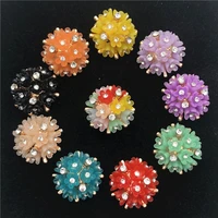 5pclot diy colorful rose flower buttons for clothing decorative button for coat sewing buttons for cashmere knit cardigan