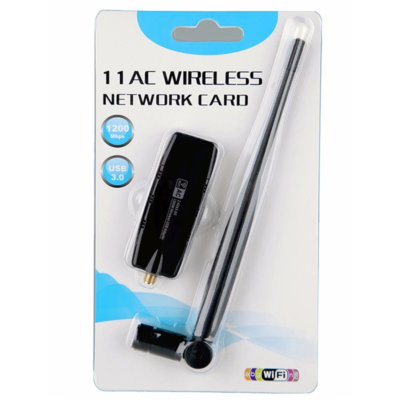 2 4G/5G WiFi USB 3 0 адаптер беспроводной AC 1200 Мбит/с сетевая карта с высоким