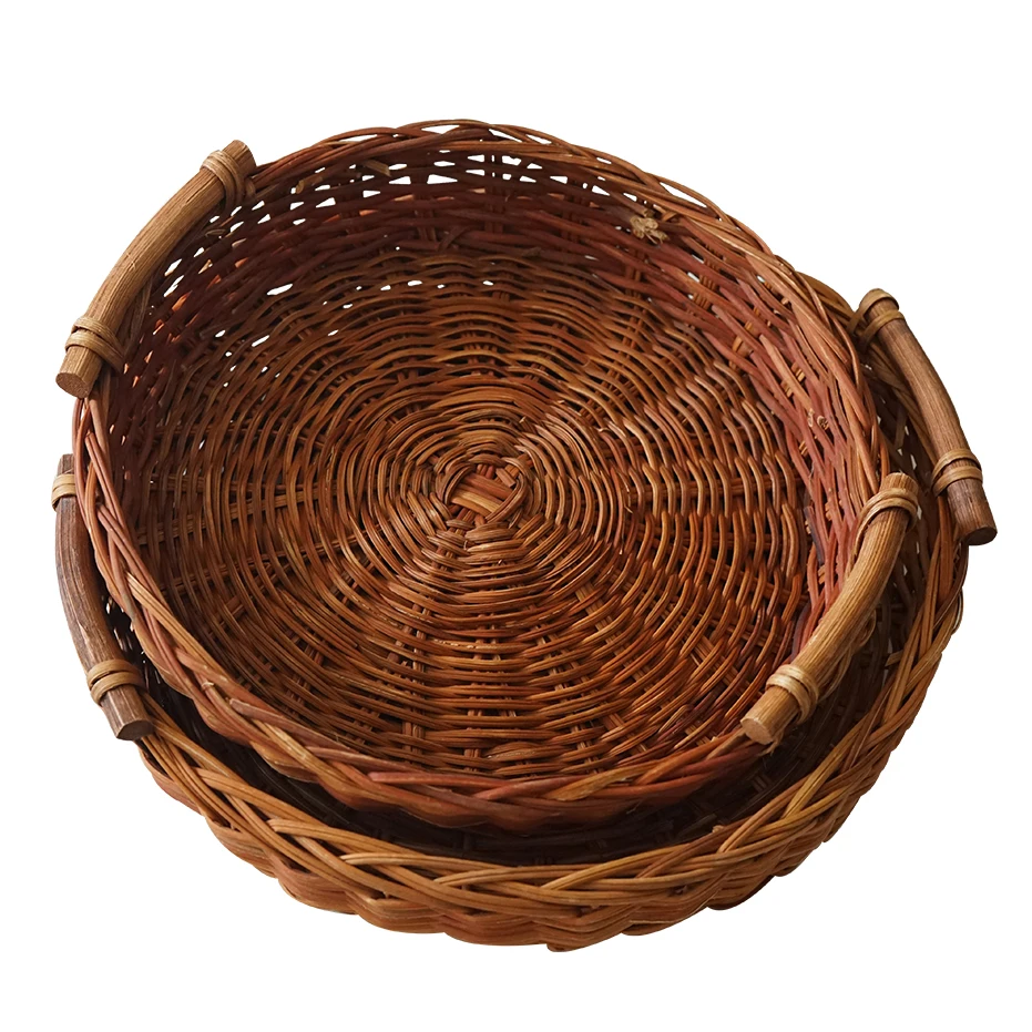 Тканевый поднос из красного ротанга корзина для хлеба|Стойки| |