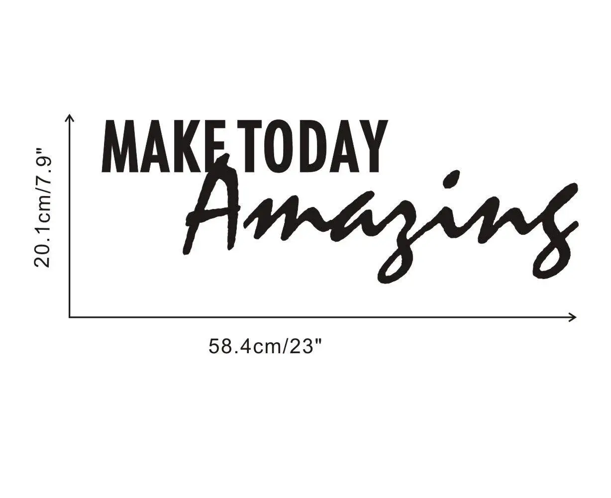 Простая креативная комбинация текста декоративная настенная паста “Make Today Amazing”