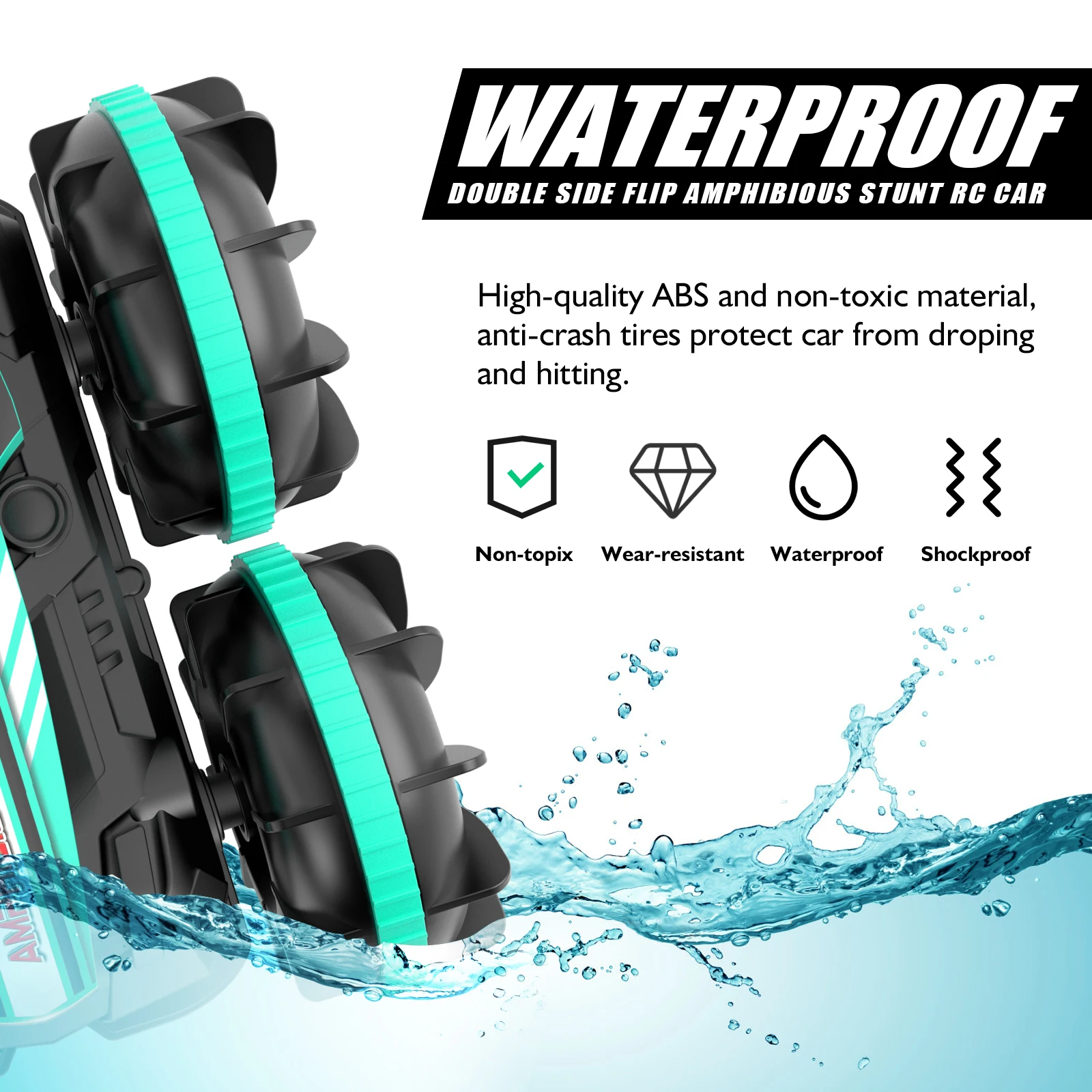 sinovan stunt rc автомобиль 1200 мач 4wd вода и зе