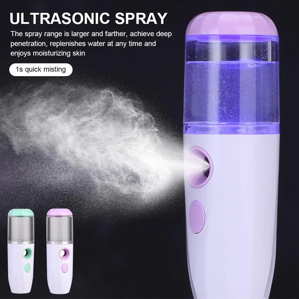 Portable USB Rechargeable Mini Spray Mister Nano Mist Sprayer Facial Sprayer Mister For Moisturizing Hydrating Skin Care Tools