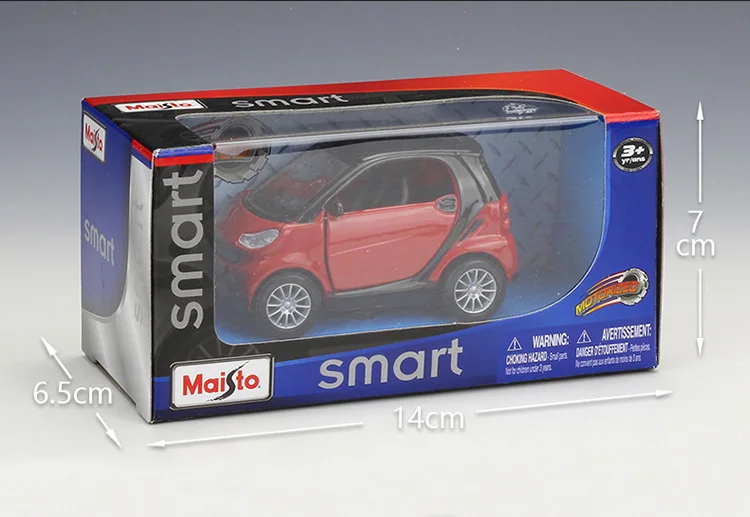 Масштаб 1:32 smart fortwo детский литый под давлением автомобильный двигатель тянущийся
