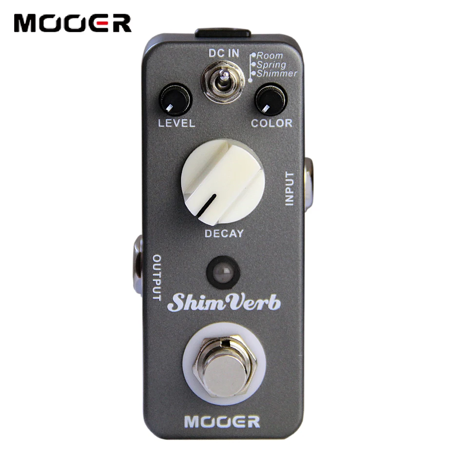 Цифровая педаль для гитары Mooer ShimVerb с эффектом реверберации мини 3 режимами
