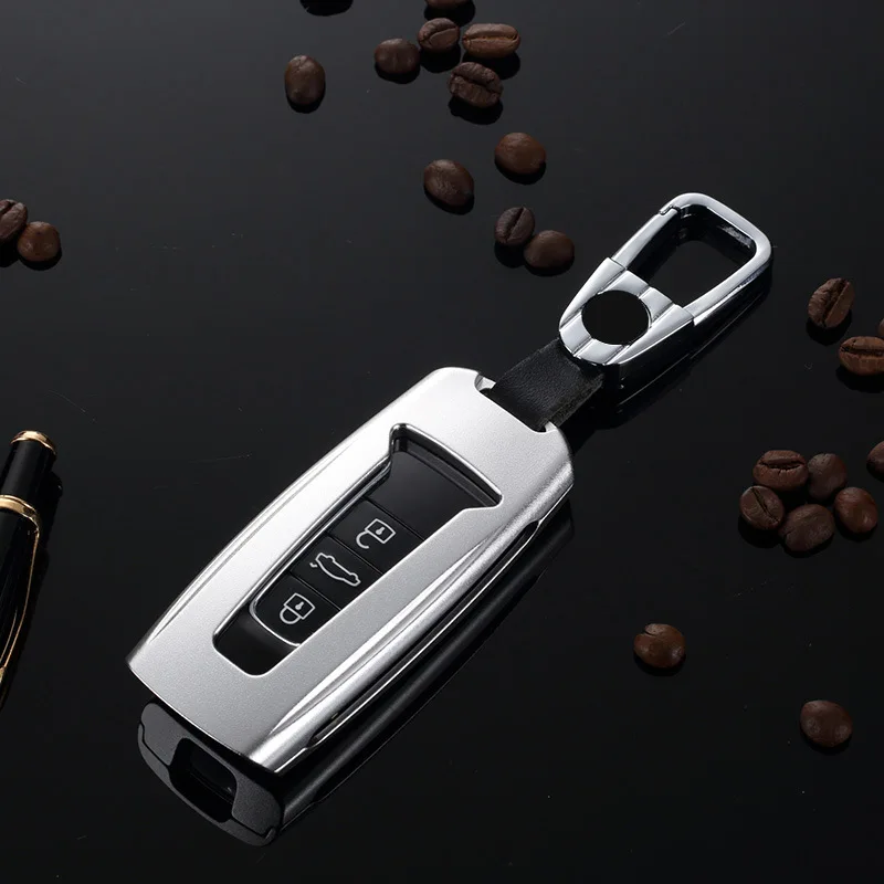 Автомобиль из алюминиевого сплава ключ держатель чехол для брелка с ключом в