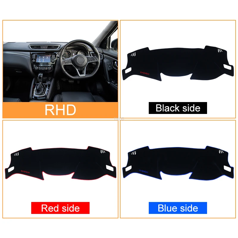 Автомобильный коврик для приборной панели Nissan Qashqai J11 X-trail X Tri T32 2014-2016 2017 2018 2019 -