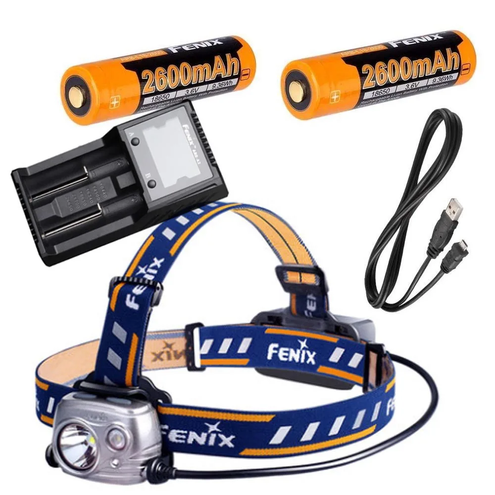 Fenix HP25R 1000 Люмен USB Перезаряжаемый CREE светодиодный налобный фонарь (нейтральный