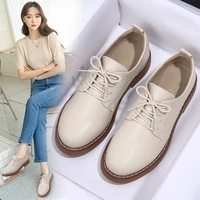 black oxford shoes lace up women shoes british style black 2021 spring autumn casual comfort female loafers women shoes new