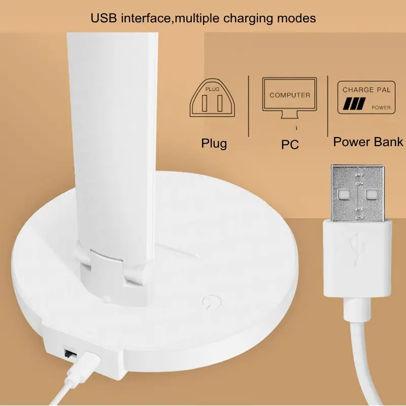 

LED Flexible Read Desk Lamp Smart Wireless Rechargeable Eye Protection Long Life Multifunctional Dimming Table Lamp Led Light