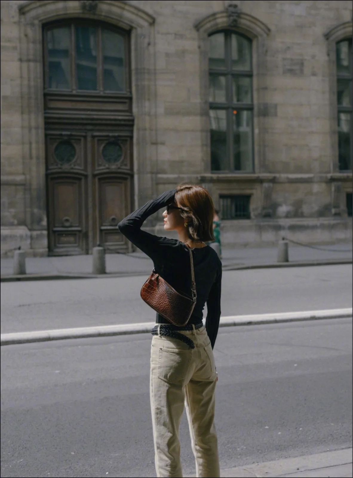 

Spring Autumn Wool Silk Pullovers Cut Deep V Slim Thread Cashmere Knit Top