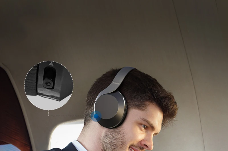 Новинка, Наушники PHILIPS HIFI TAPH805 Hi-Res Bluetooth 5,0, активные наушники с шумоподавлением с микрофоном, складная поддержка, официальный тест